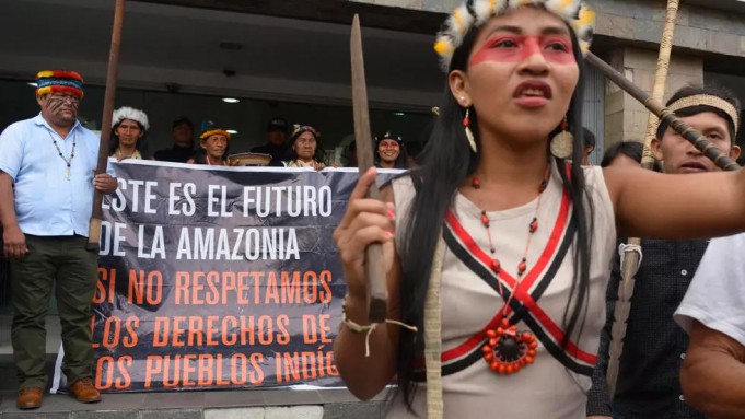 huaorani-protesta